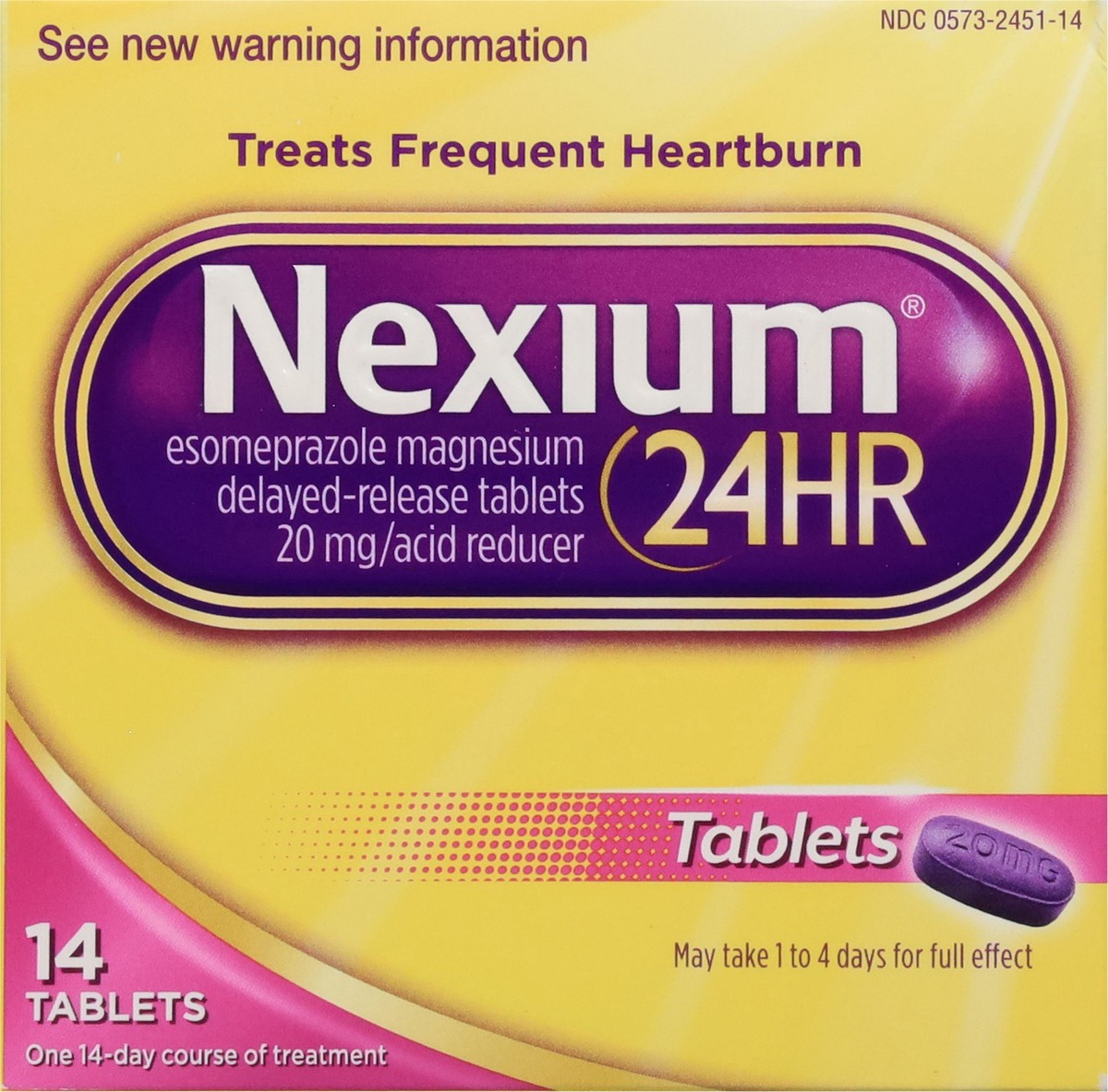 slide 11 of 14, Nexium 20 mg 24Hr Acid Reducer 14 Tablets, 14 ct