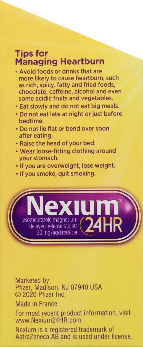 slide 5 of 14, Nexium 20 mg 24Hr Acid Reducer 14 Tablets, 14 ct