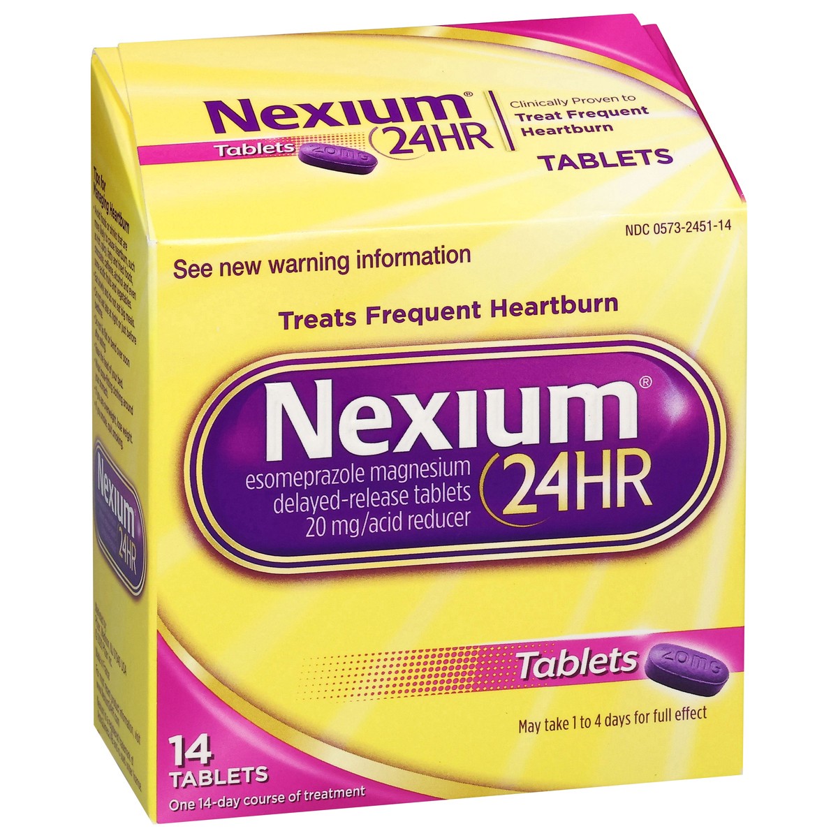 slide 10 of 14, Nexium 20 mg 24Hr Acid Reducer 14 Tablets, 14 ct