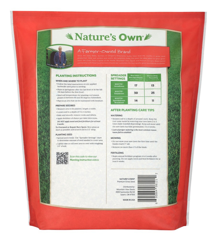 slide 2 of 2, Nature's Own® Grass Seed Sun & Shade Mix - 8Lb East & Intermountain, 8 lb, 8 lb