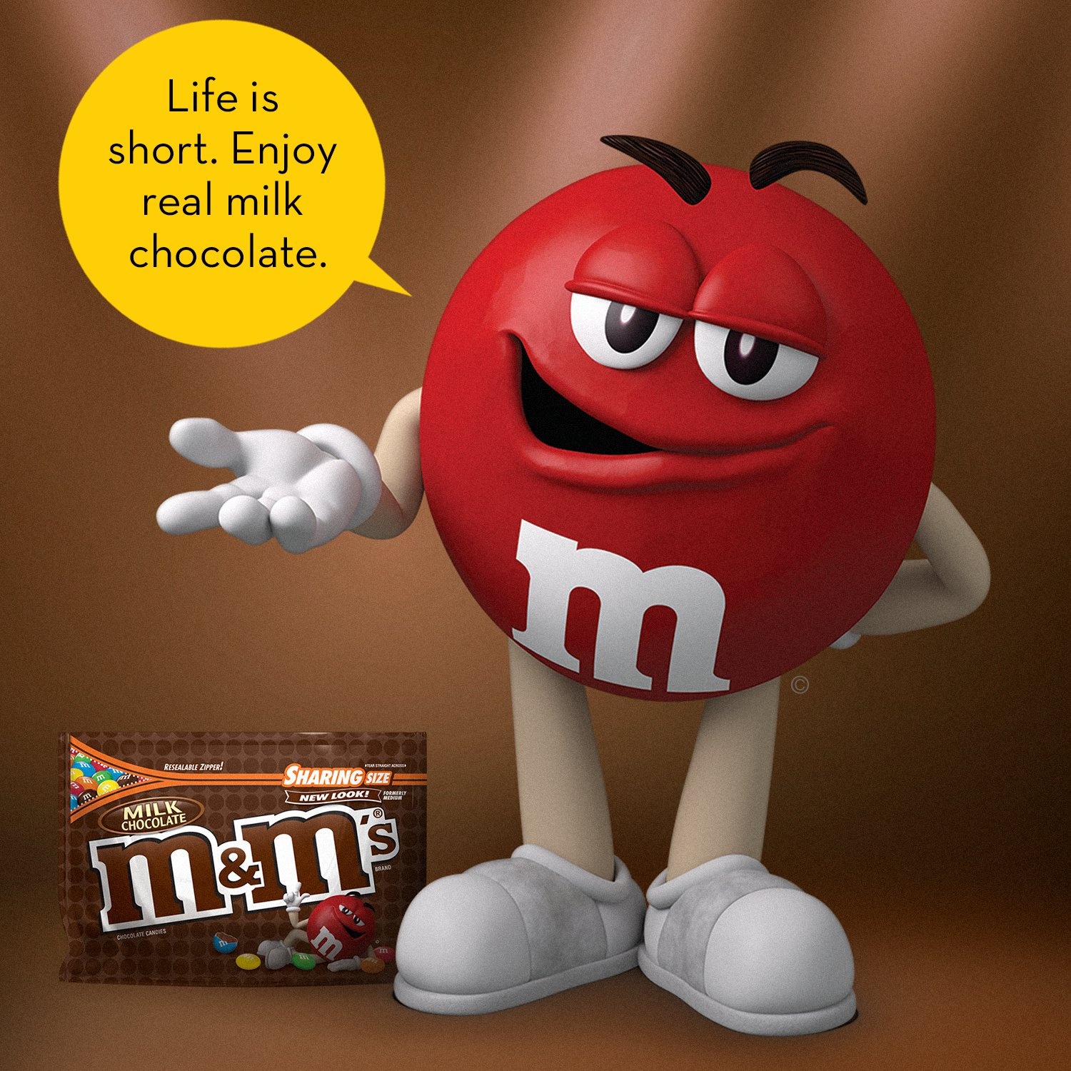 slide 5 of 7, M&M'S Milk Chocolate Candy, Sharing Size, 10.7 oz
