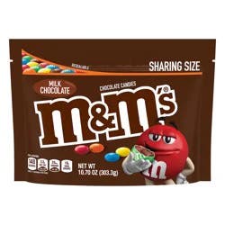 M&M's Milk Chocolate Candy, Sharing Size, 10.7 oz Bag