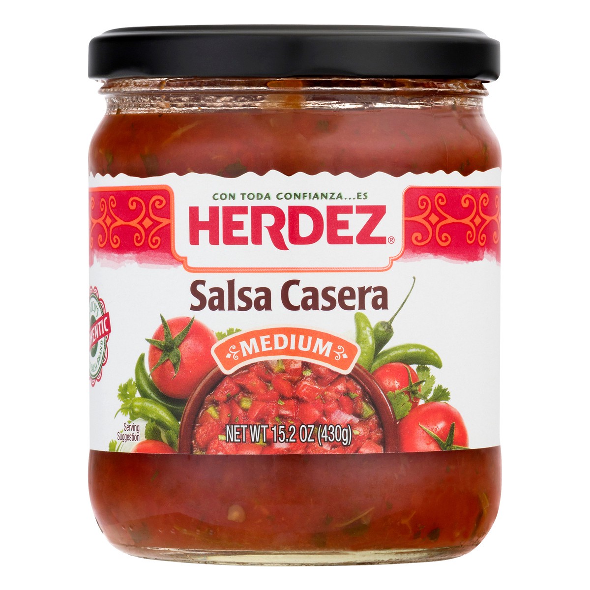 slide 2 of 12, Herdez Medium Salsa Casera 15.2 oz, 15.2 oz