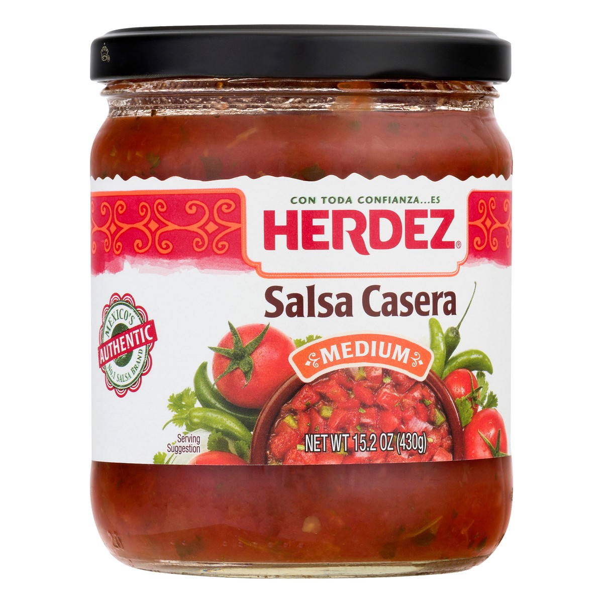 slide 4 of 12, Herdez Medium Salsa Casera 15.2 oz, 15.2 oz