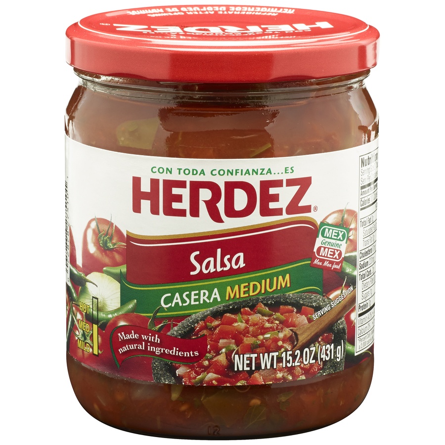 slide 1 of 1, Herdez Salsa Medium, 15.2 oz