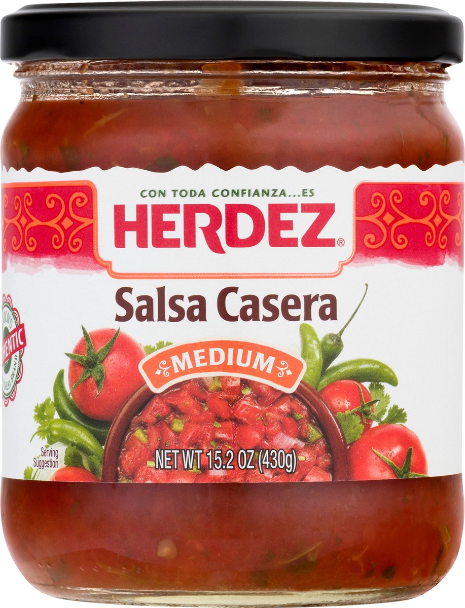 slide 1 of 12, Herdez Medium Salsa Casera 15.2 oz, 15.2 oz