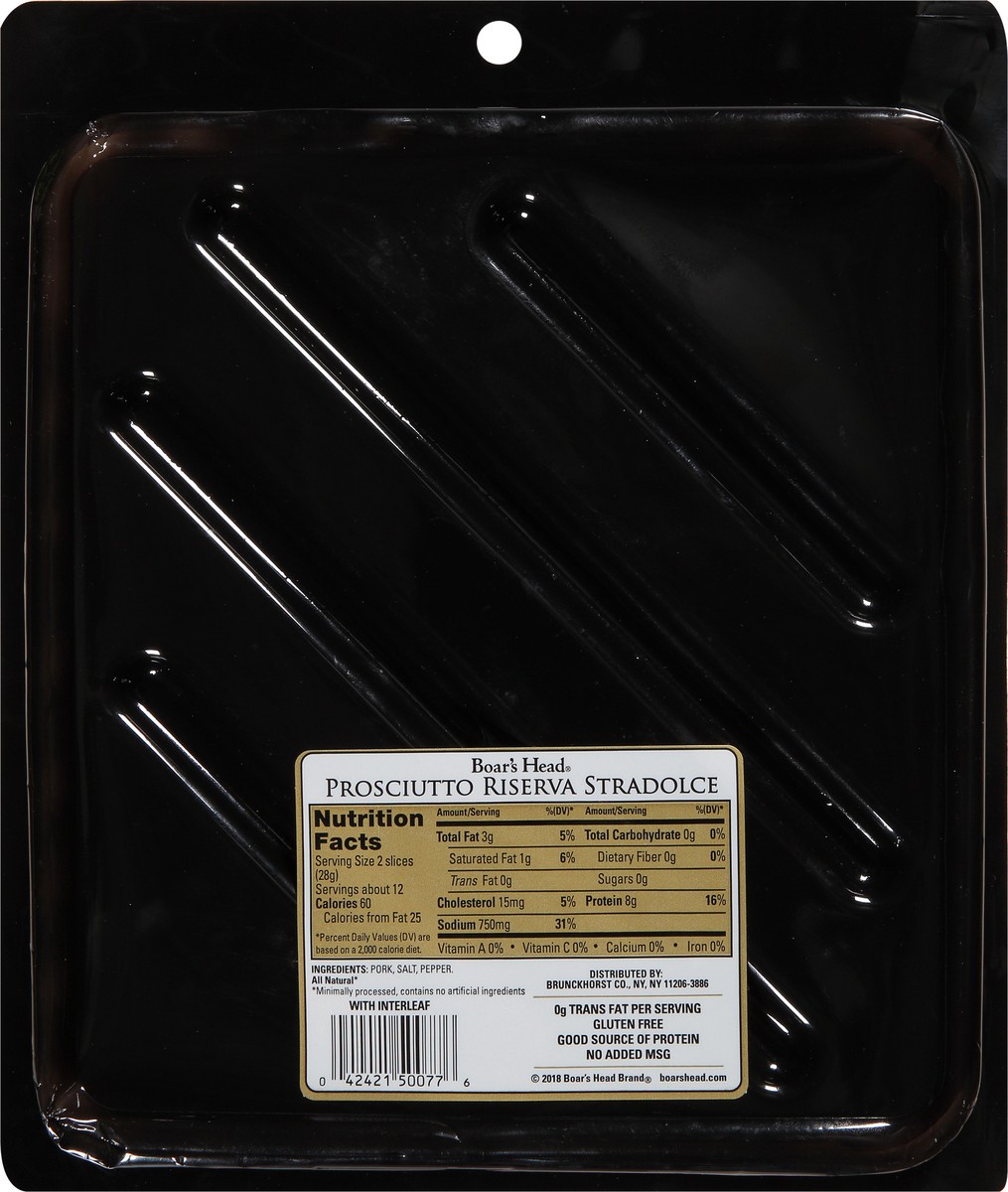 slide 8 of 13, Boar's Head Riserva Stradolce Prosciutto 12 oz, 12 oz