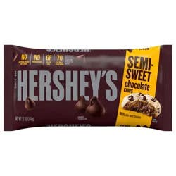 HERSHEY'S Semi-Sweet Chocolate Baking Chips Bag, 12 oz
