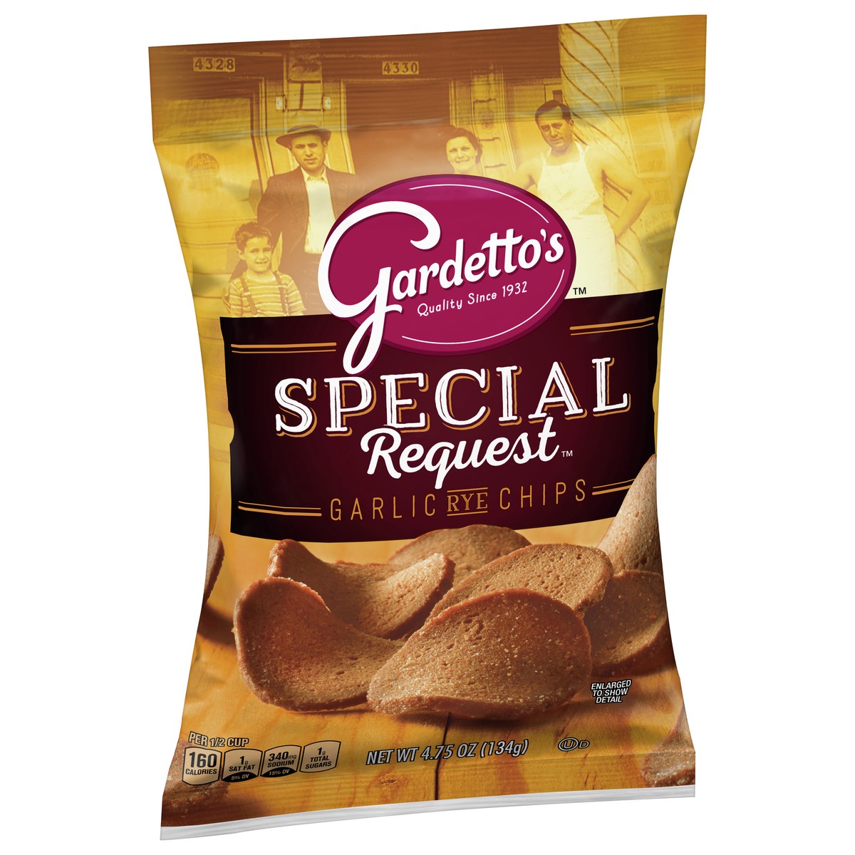slide 2 of 9, Gardetto's Snack Party Mix, Roasted Garlic Rye Chips, Snack Bag, 4.75 oz, 4.75 oz