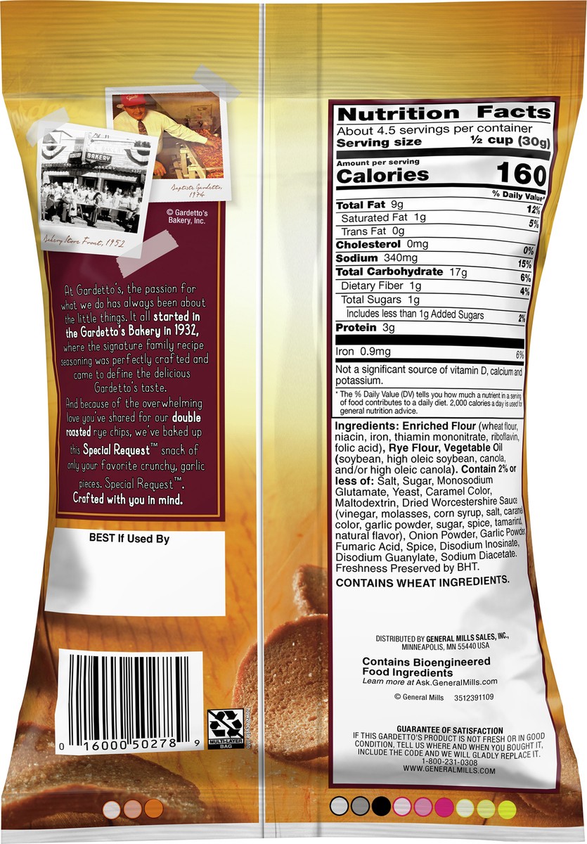 slide 9 of 9, Gardetto's Snack Party Mix, Roasted Garlic Rye Chips, Snack Bag, 4.75 oz, 4.75 oz