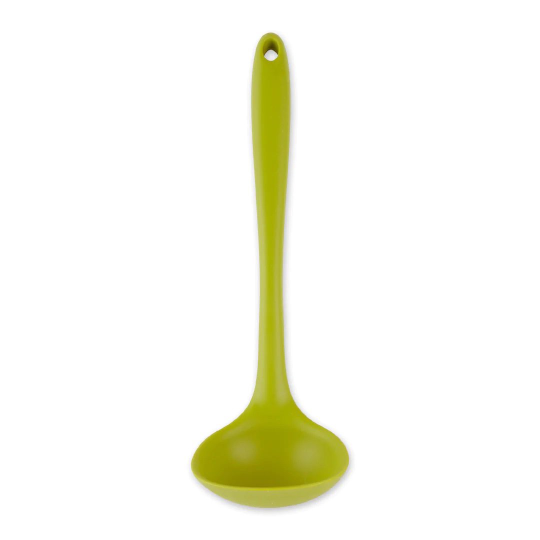 slide 1 of 1, RSVP International Ela's Green Silicone Ladle, 1 ct
