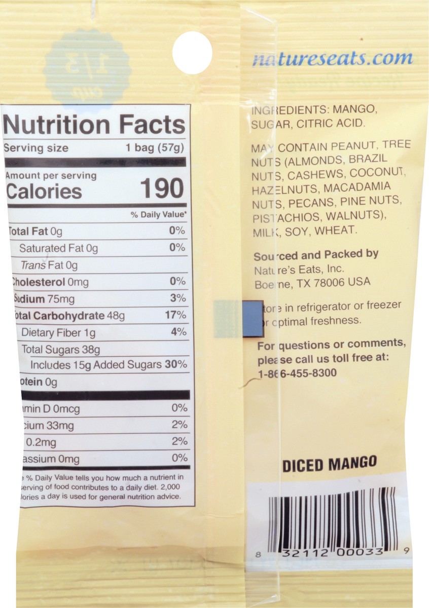 slide 4 of 8, Nature's Eats Dried Fruit 2 oz, 2 oz