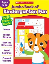 Jumbo Book Of Kindergarten Fun Workbook By Scholastic