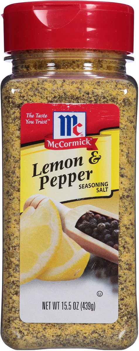 slide 4 of 11, McCormick Lemon & Pepper Seasoning Salt, 15.5 oz, 15.5 oz