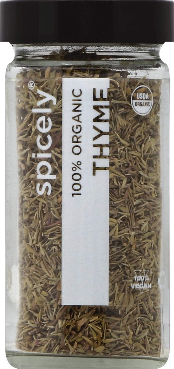 slide 2 of 2, Spicely Organic Spices Thyme 0.6 oz, 0.6 oz