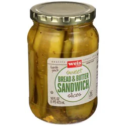 Weis Quality Sweet Bread & Butter Sandwich Slices