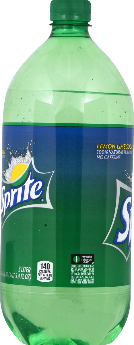 slide 3 of 4, Sprite Bottle, 3 Liters, 101.4 fl oz