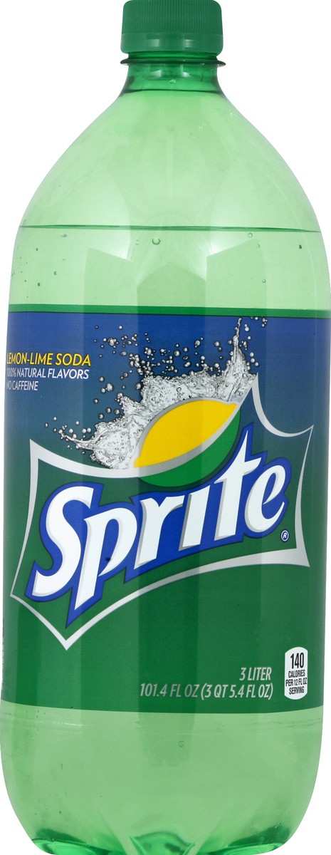 slide 4 of 4, Sprite Bottle, 3 Liters, 101.4 fl oz