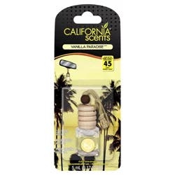 California Scents Vanilla Paradise Hanging Vile Auto Air Freshener
