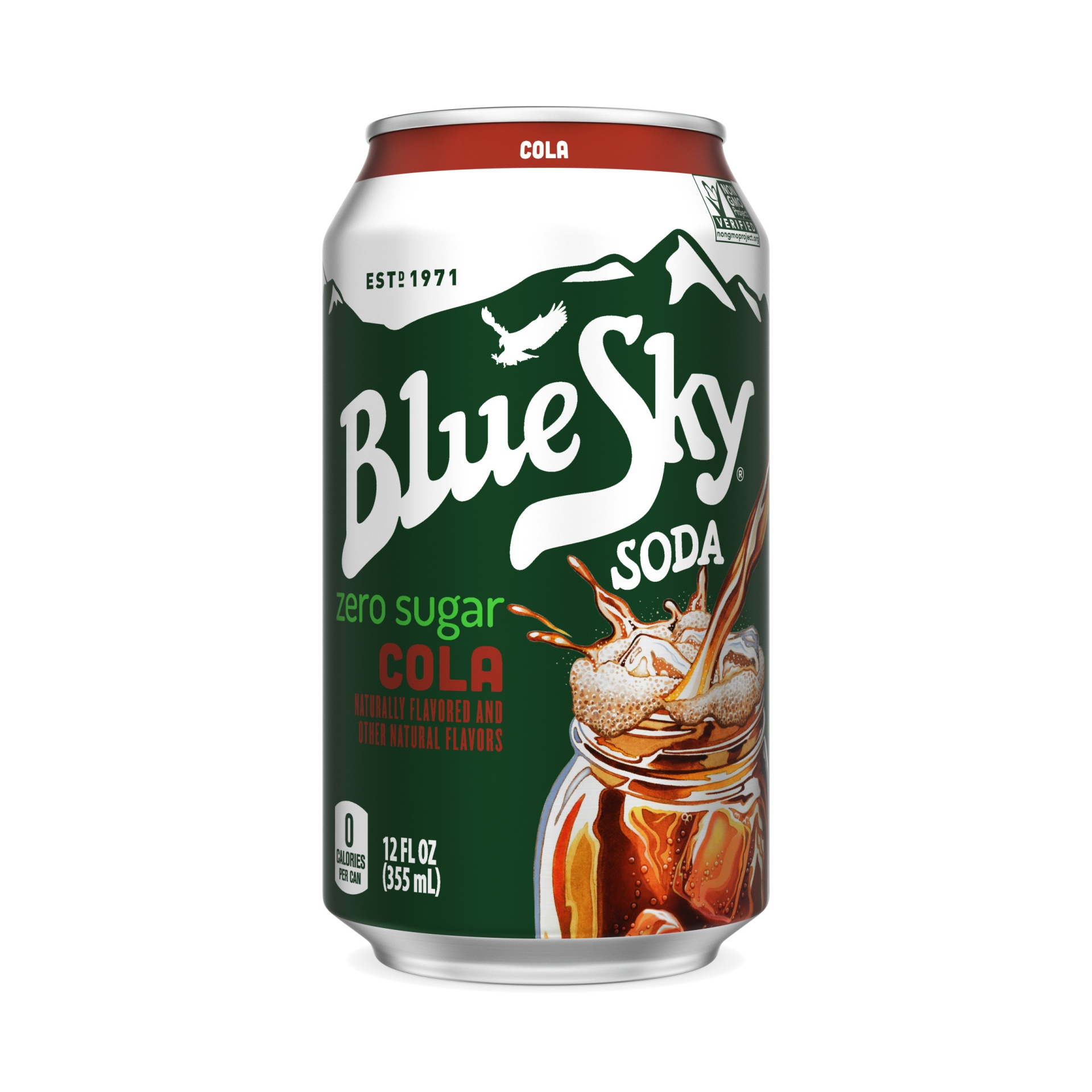 slide 2 of 2, Blue Sky Sugar Free Cola Soda, 6 ct; 12 fl oz