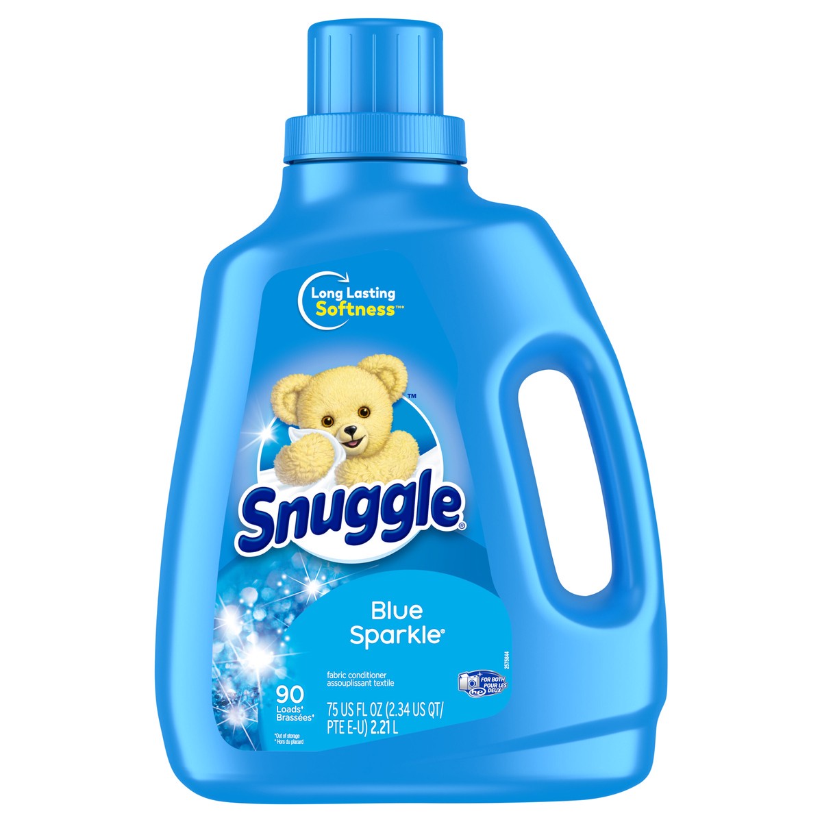 slide 6 of 7, Snuggle Fabric Softener Liquid, Blue Sparkle, 75 Ounce, 90 Loads, 75 fl oz