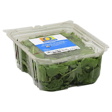 slide 1 of 1, O Organics Organic Super Greens Baby Spinach Baby Kale & Red and Green Chard, 5 oz