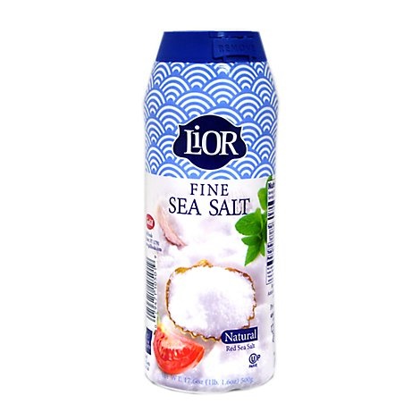 slide 1 of 1, Lior Table Salt Fine, 17.6 oz