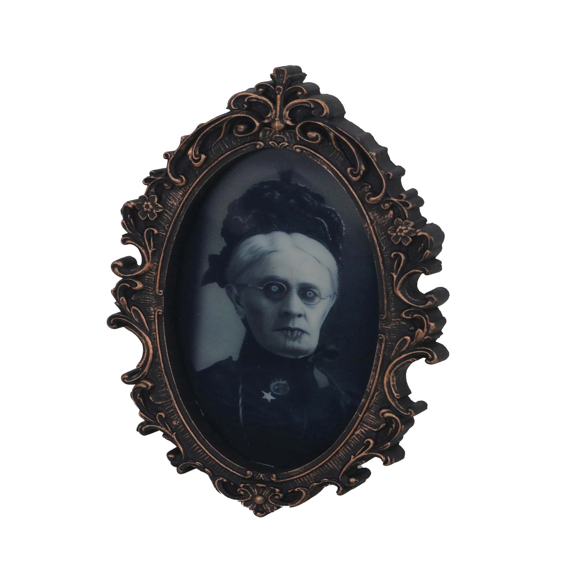 slide 2 of 3, 5" Spooky Woman Lenticular Frame By Ashland, 5 in