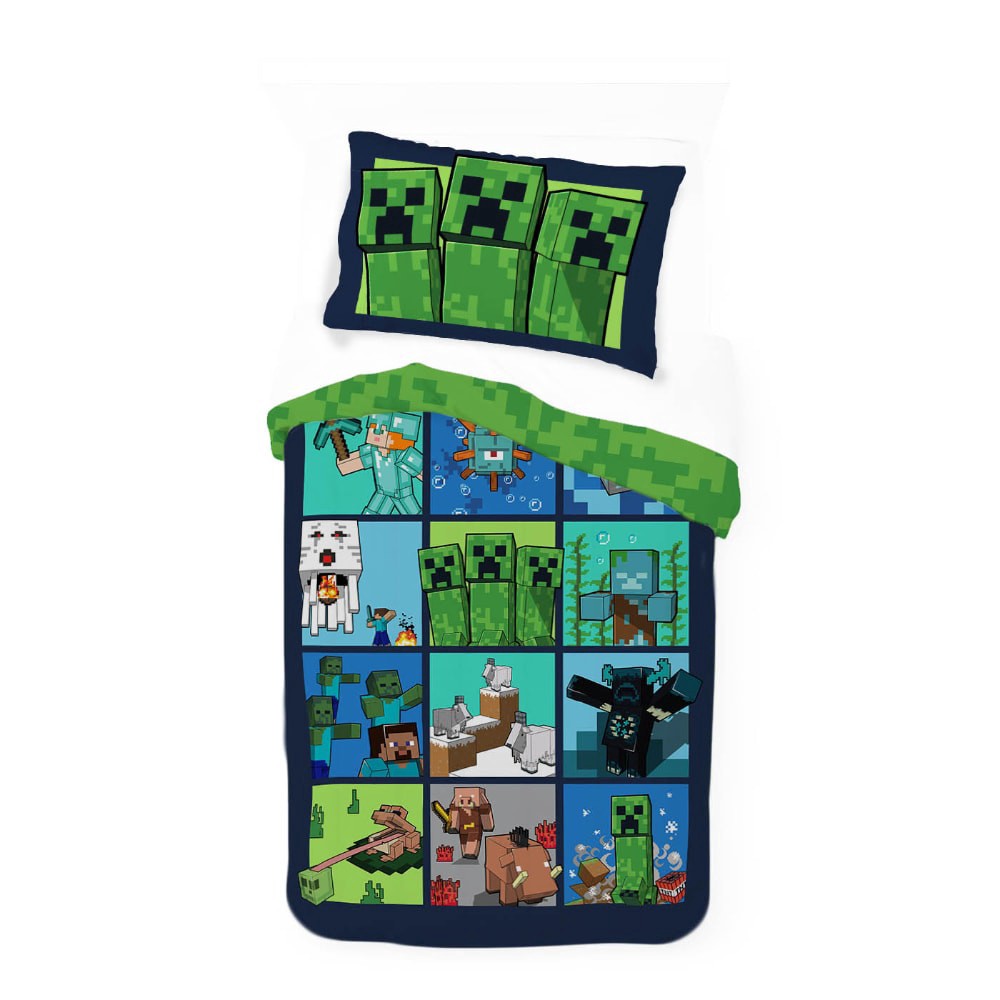 slide 1 of 1, Minecraft Comforter Set, twin/full