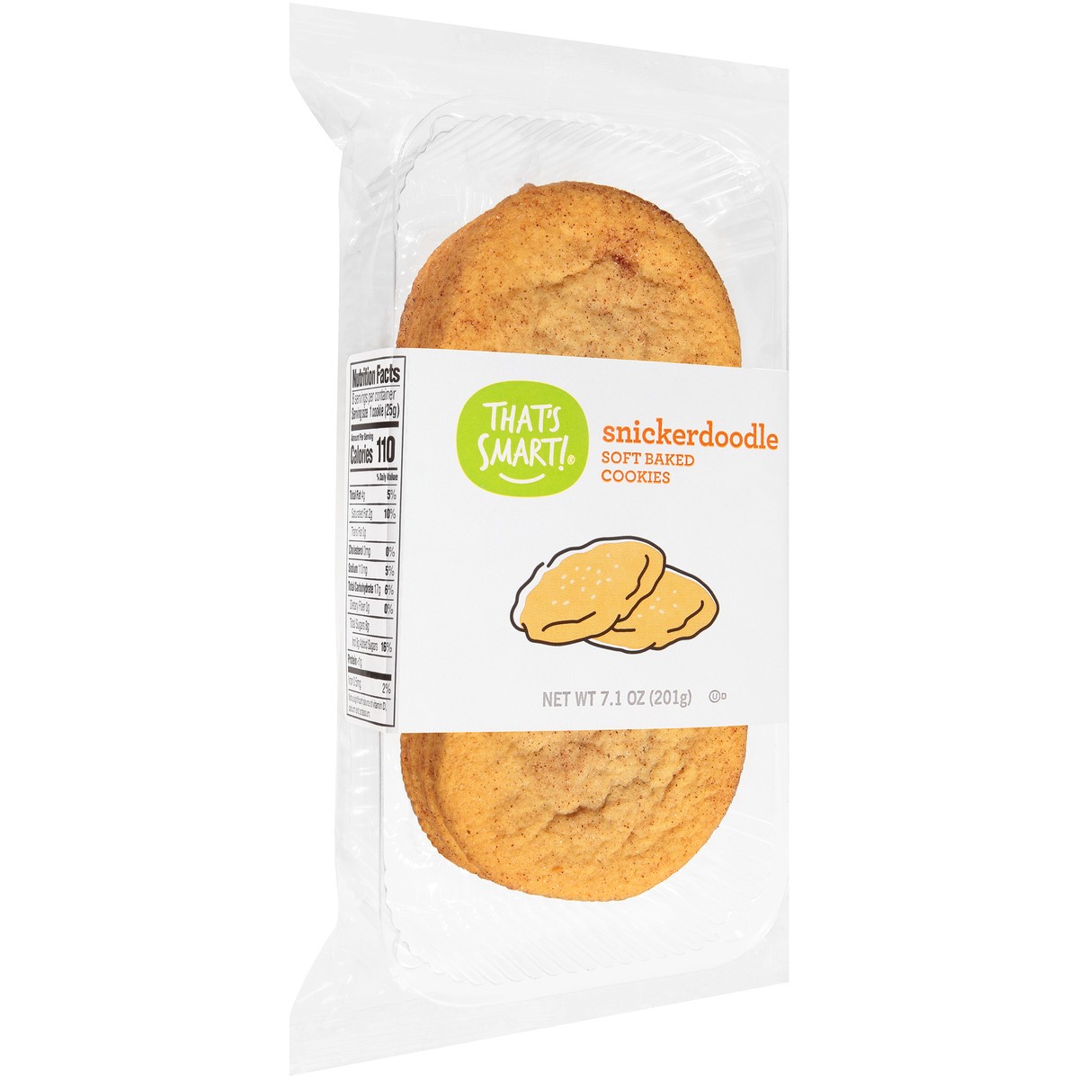 slide 9 of 9, That's Smart! Snickerdoodle Soft Baked Cookies, 7.1 oz