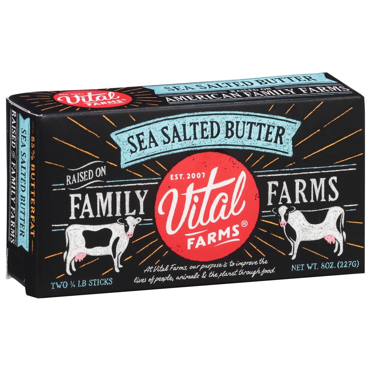 slide 2 of 8, Vital Farms Sea Salted Butter 2 ea, 2 ct