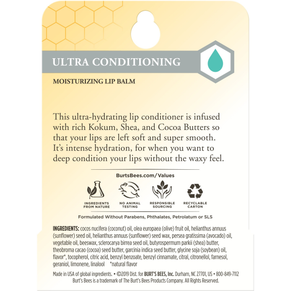 slide 11 of 16, Burt's Bees Ultra Conditioning Moisturizing Lip Balm 0.15 oz, 0.15 oz