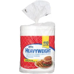 Hill Country Fare Heavyweight Laminated 9 in Foam Plates