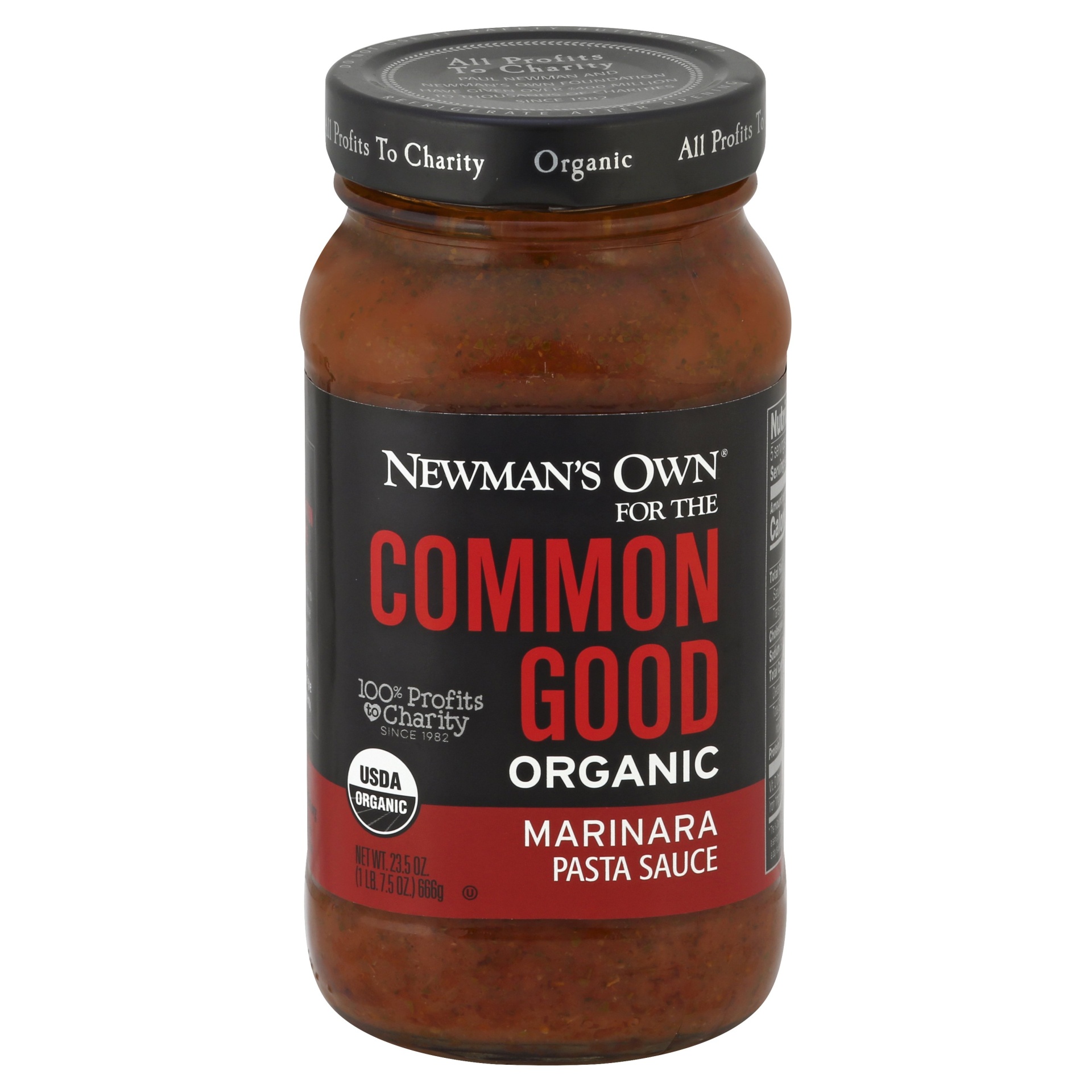 slide 1 of 1, Newman's Own Common Good Marinara Sauce, 23.5 oz