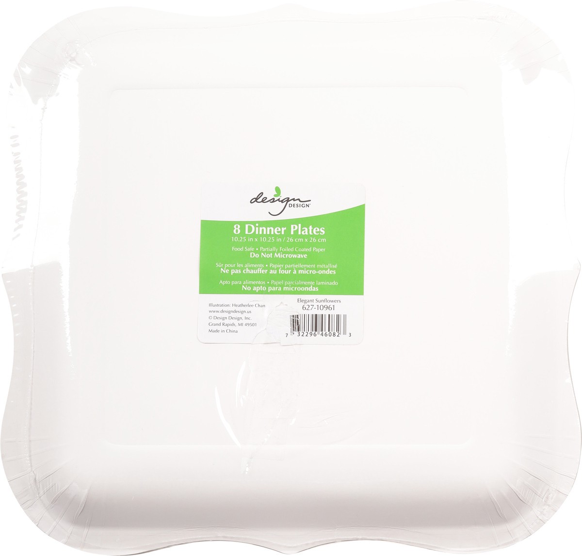 slide 6 of 12, Elegant Sunflowers Dinner Plate, 1 ct