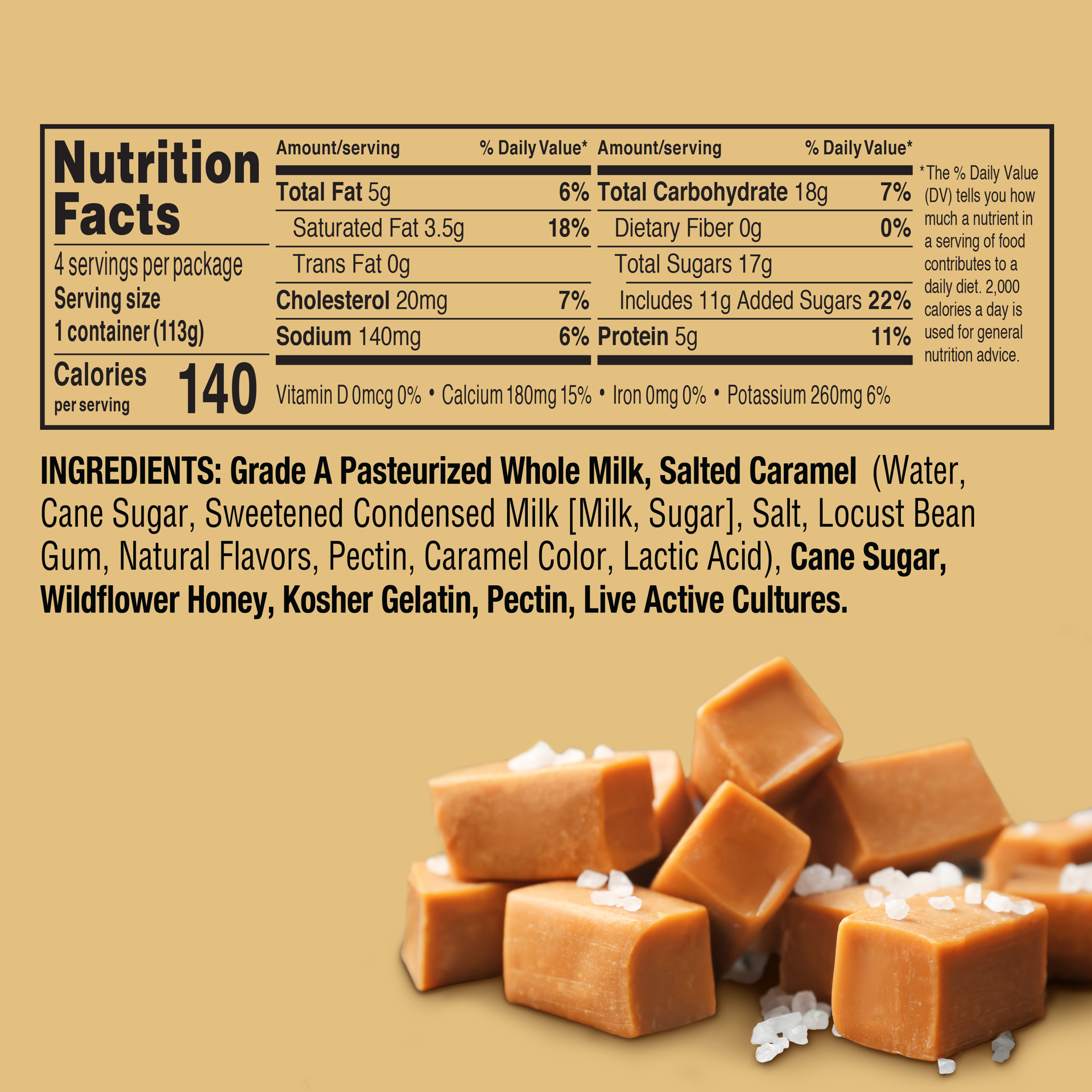 slide 2 of 2, Noosa Salted Caramel Australian Style Yogurt, 