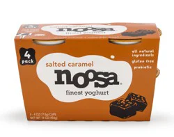 Noosa Salted Caramel Finest Yoghurt - 4 x 4 oz Cups