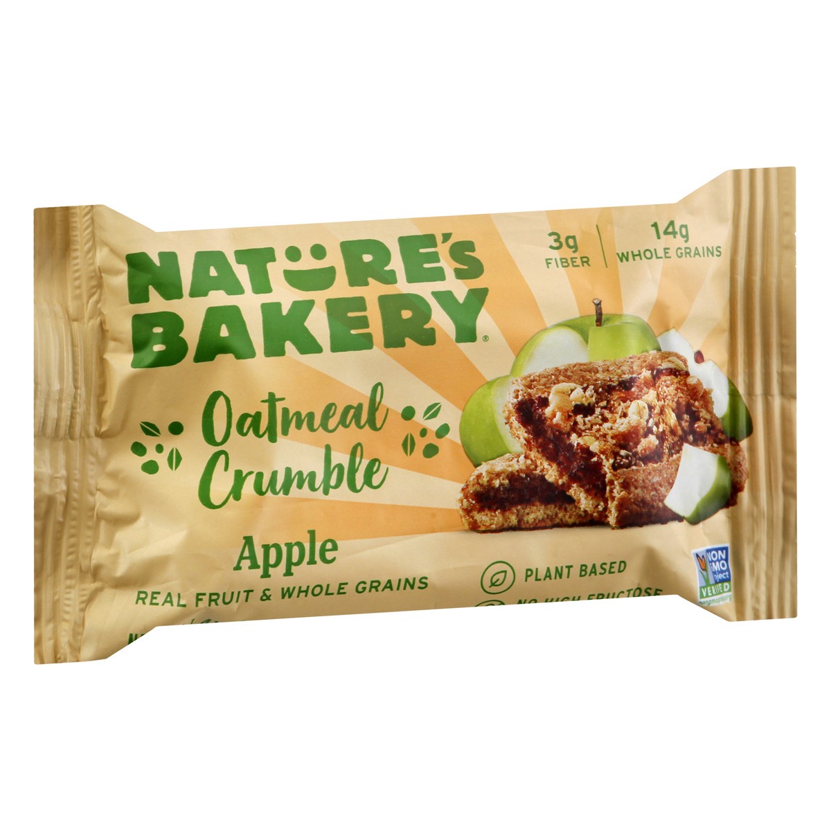 slide 9 of 9, Nature's Bakery Apple Oatmeal Crumble Bar, Breakfast Bar, 1 Each, 1.41 oz