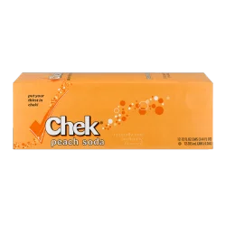Chek Peach - 12 ct; 12 fl oz