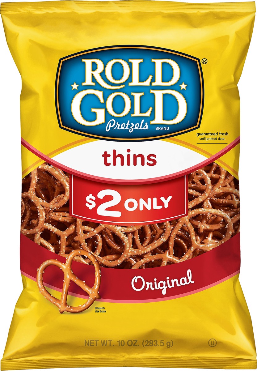 slide 4 of 5, Rold Gold Classic Thins, 10 oz