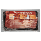 slide 1 of 1, Harris Teeter Premium Bacon Naturally Hickory Smoked, 12 oz
