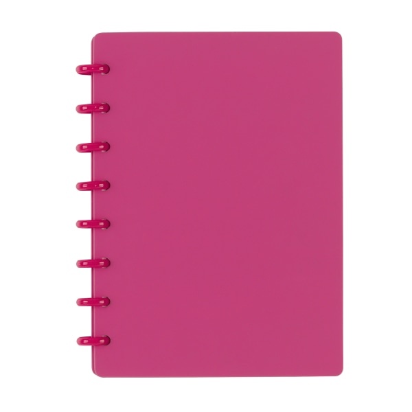 slide 1 of 3, TUL Discbound Notebook, Junior Size, 60 Pages (30 Sheets), Pink, 30 ct