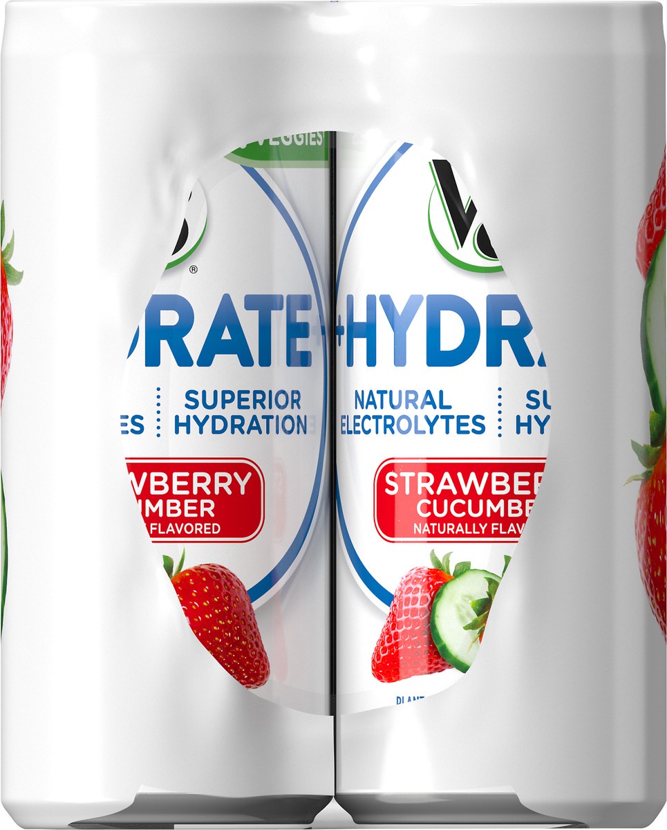 slide 4 of 9, V8 +Hydrate Strawberry Cucumber Hydrating Beverage 6 ea, 6 ct