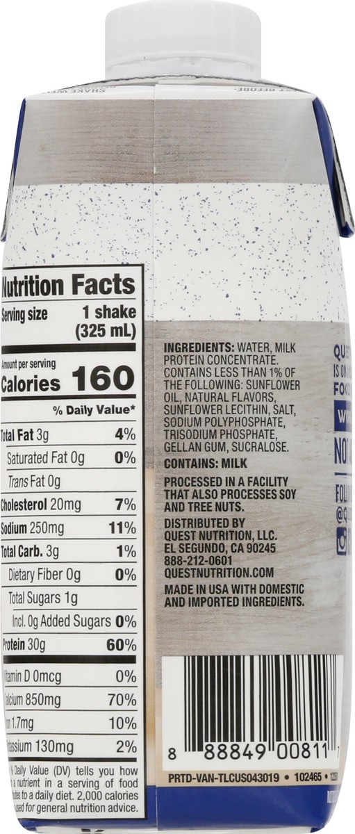 slide 5 of 9, Quest Protein Shake, 11 oz