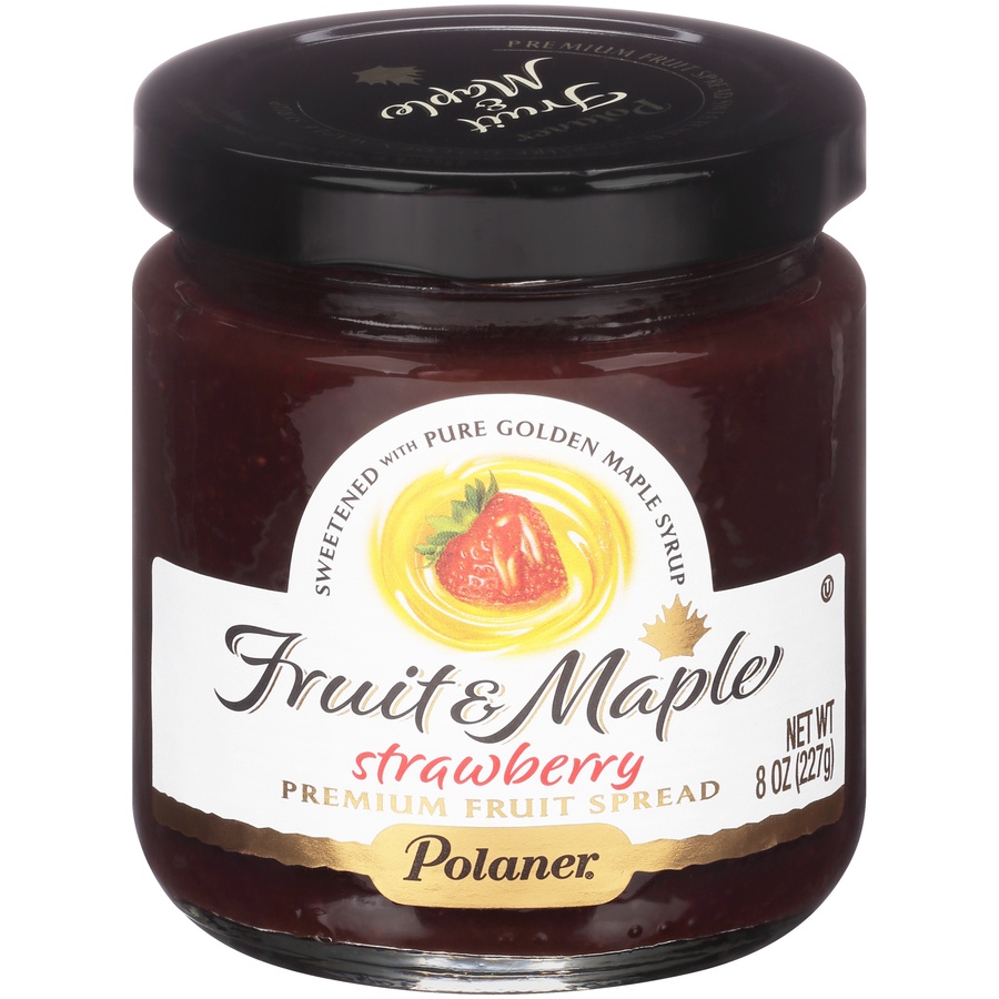 slide 1 of 6, Polaner Fruit & Maple Strawberry Fruit Spread, 8 oz