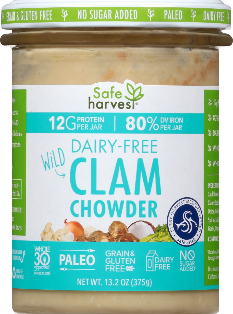 slide 10 of 13, Safe Harvest Dairy-Free Wild Clam Chowder 13.2 oz, 13.2 oz