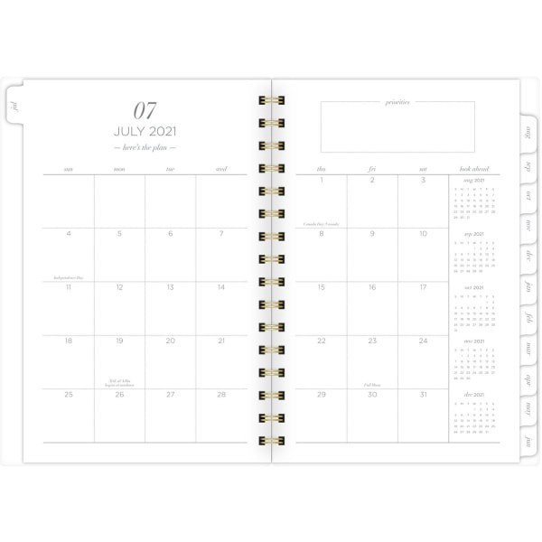 slide 2 of 10, Cambridge Workstyle Weekly/Monthly Planner, 5-1/2'' X 8-1/2'', Gray Geo, July 2021 To June 2022, 5557G-200A, 1 ct