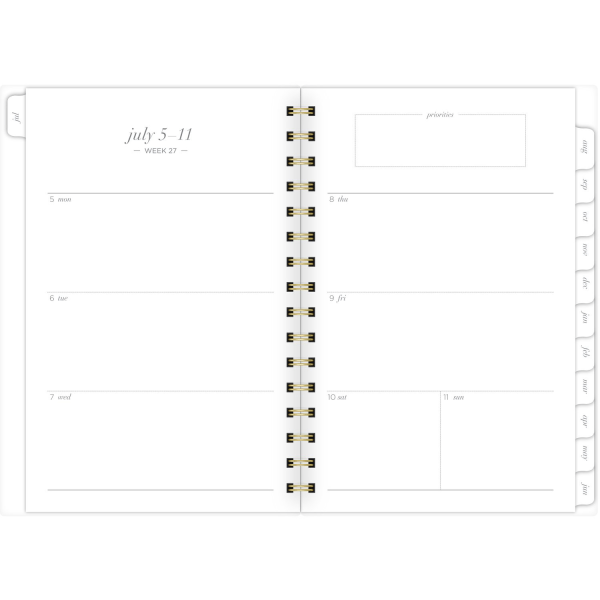 slide 7 of 10, Cambridge Workstyle Weekly/Monthly Planner, 5-1/2'' X 8-1/2'', Gray Geo, July 2021 To June 2022, 5557G-200A, 1 ct