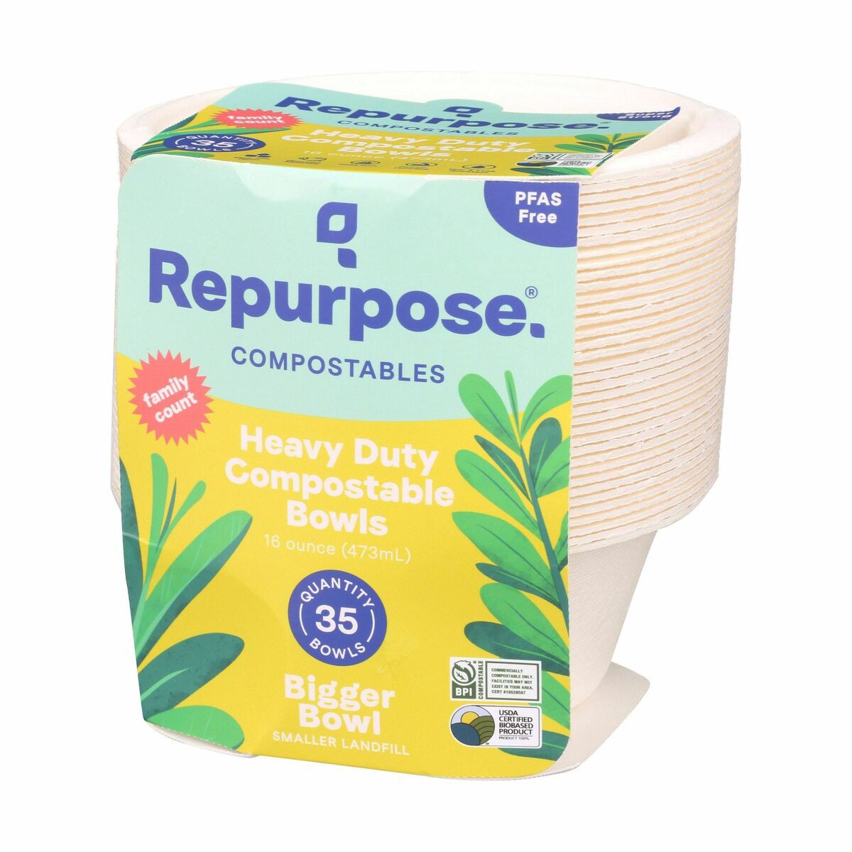 slide 11 of 11, Repurpose Compostable Bowls, 16 oz, 16 oz