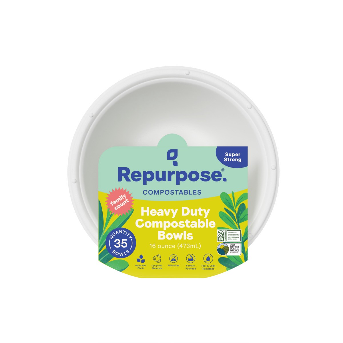 slide 1 of 11, Repurpose Compostable Bowls, 16 oz, 16 oz